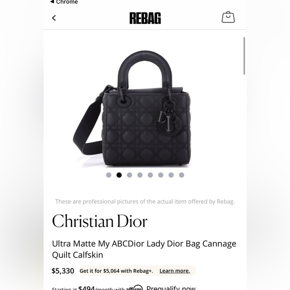 DIOR Matte Black My ABCDior Lady Dior - Picture 17 of 17